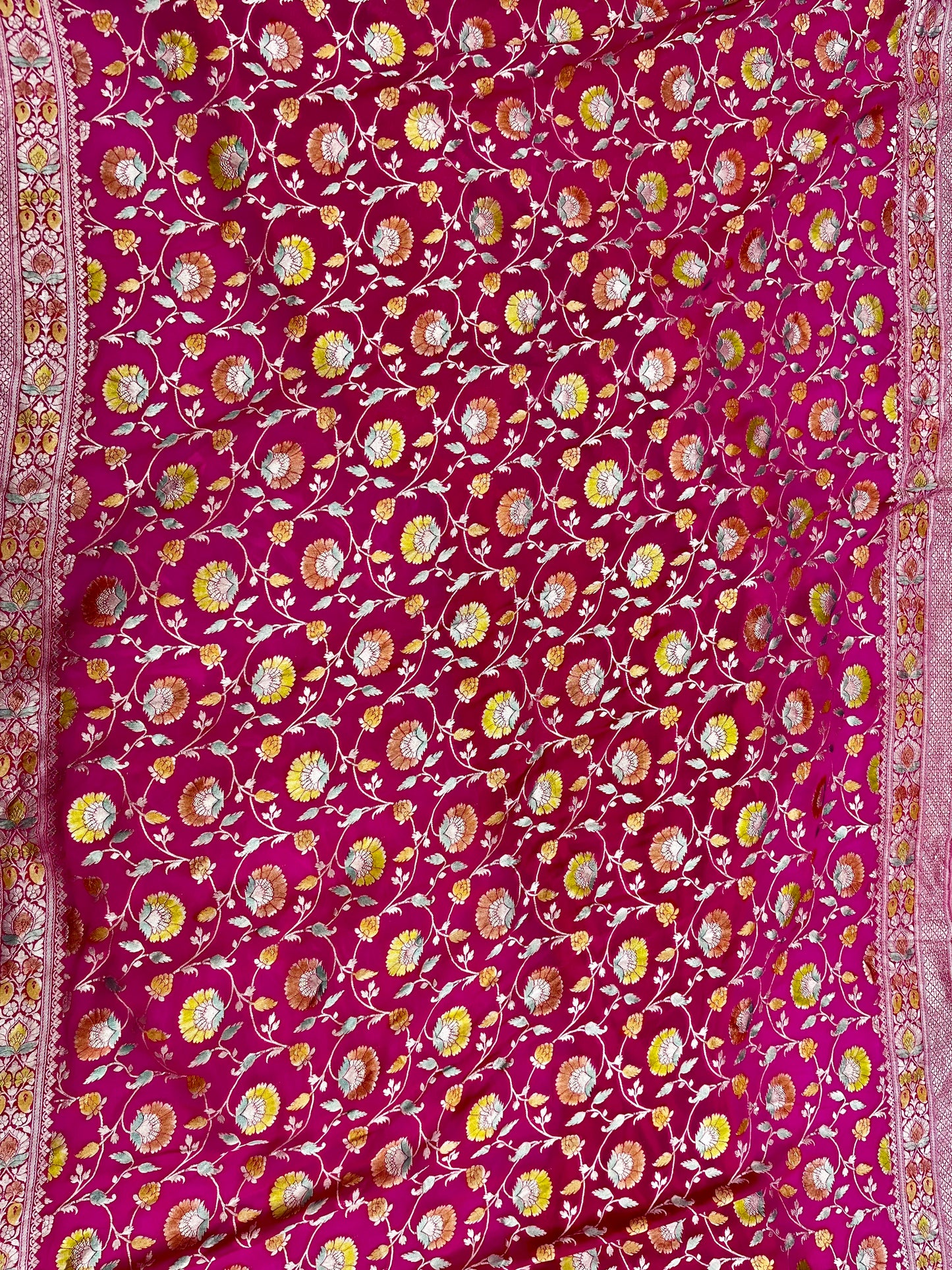 Khaddi Georgette Handloom Banarasi Saree