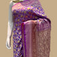 Khaddi Georgette Handloom Banarasi Saree