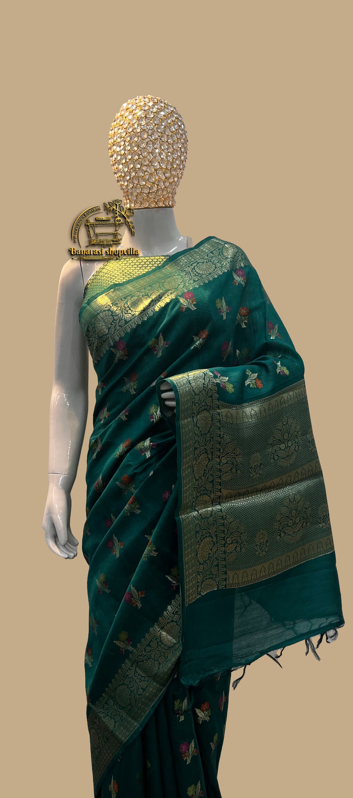 Pure Chiniya Silk Banarasi Saree