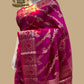 Pure Dupion Silk Banarasi Saree with  Meenakari