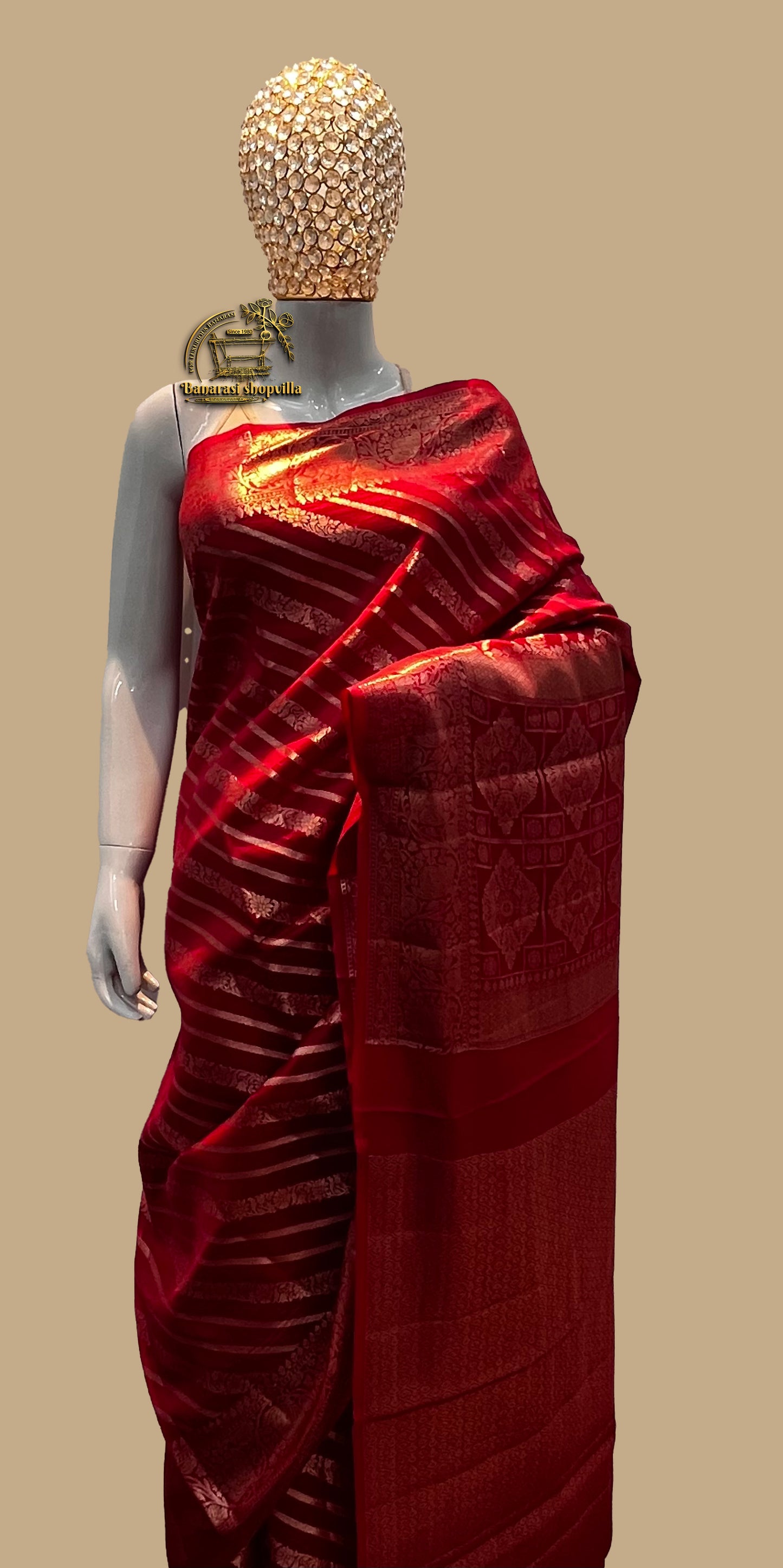 Pure Dupion Silk Banarasi Saree