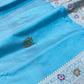 Pure Katan Silk Banarasi Handloom Saree all over kadhuwa work