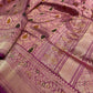 Baby Pink Pure Katan Silk Banarasi Handloom Saree kadhuwa work