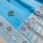 Pure Katan Silk Banarasi Handloom Saree all over kadhuwa work