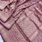 Baby Pink Pure Katan Silk Banarasi Handloom Saree kadhuwa work