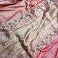 Onion Pink Pure Katan Silk Banarasi Handloom Saree - Tanchui Brocade