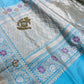 Pure Katan Silk Banarasi Handloom Saree all over kadhuwa work