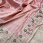 Onion Pink Pure Katan Silk Banarasi Handloom Saree - Tanchui Brocade