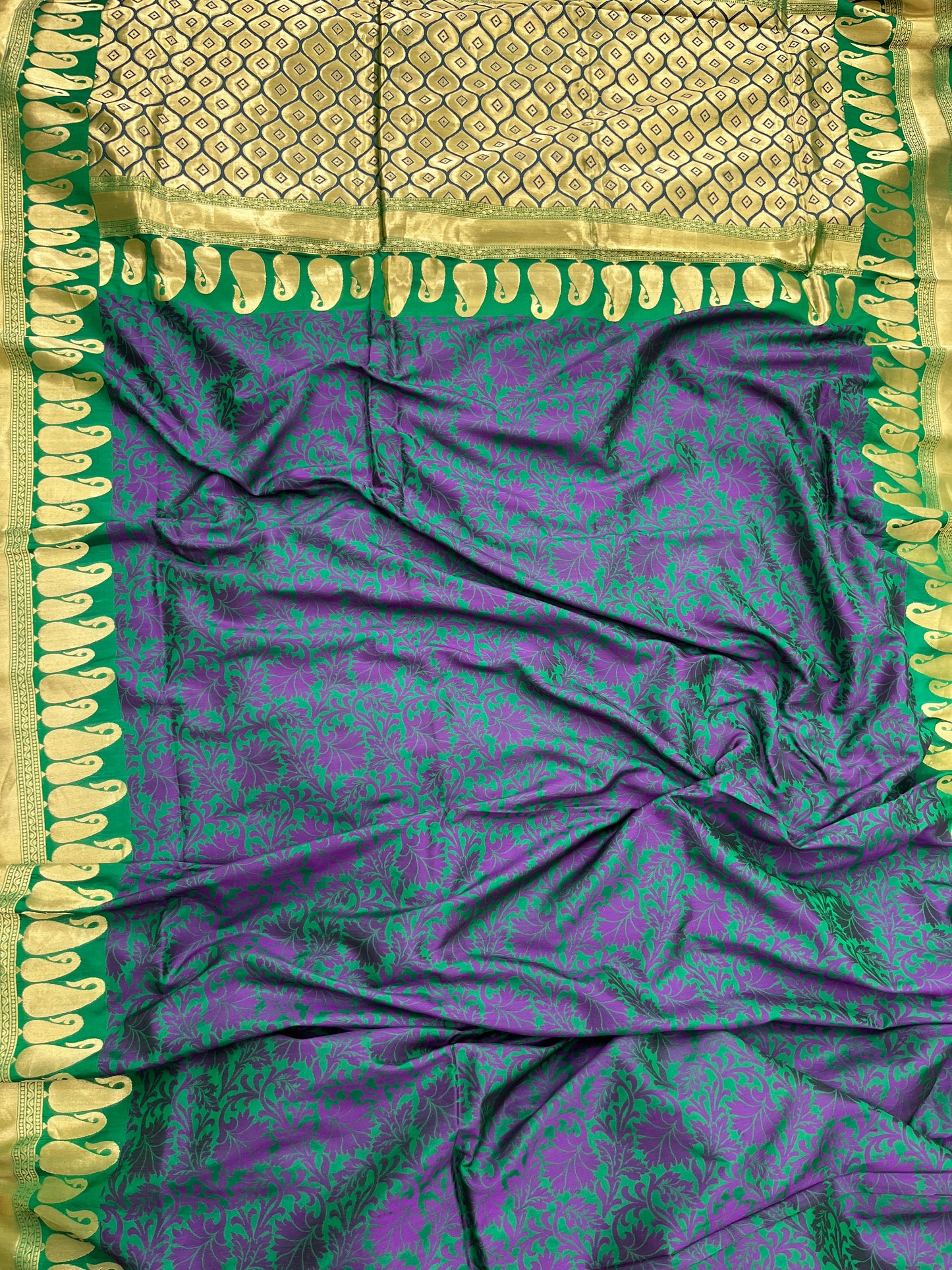 Pure Katan Silk Banarasi Handloom Saree - Meena Tanchui .