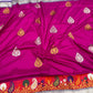 Pure Katan Silk Banarasi Handloom Saree - All over Kadua motifs With Meenakari