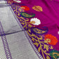 Pure Katan Silk Banarasi Handloom Saree - All over Kadua motifs With Meenakari