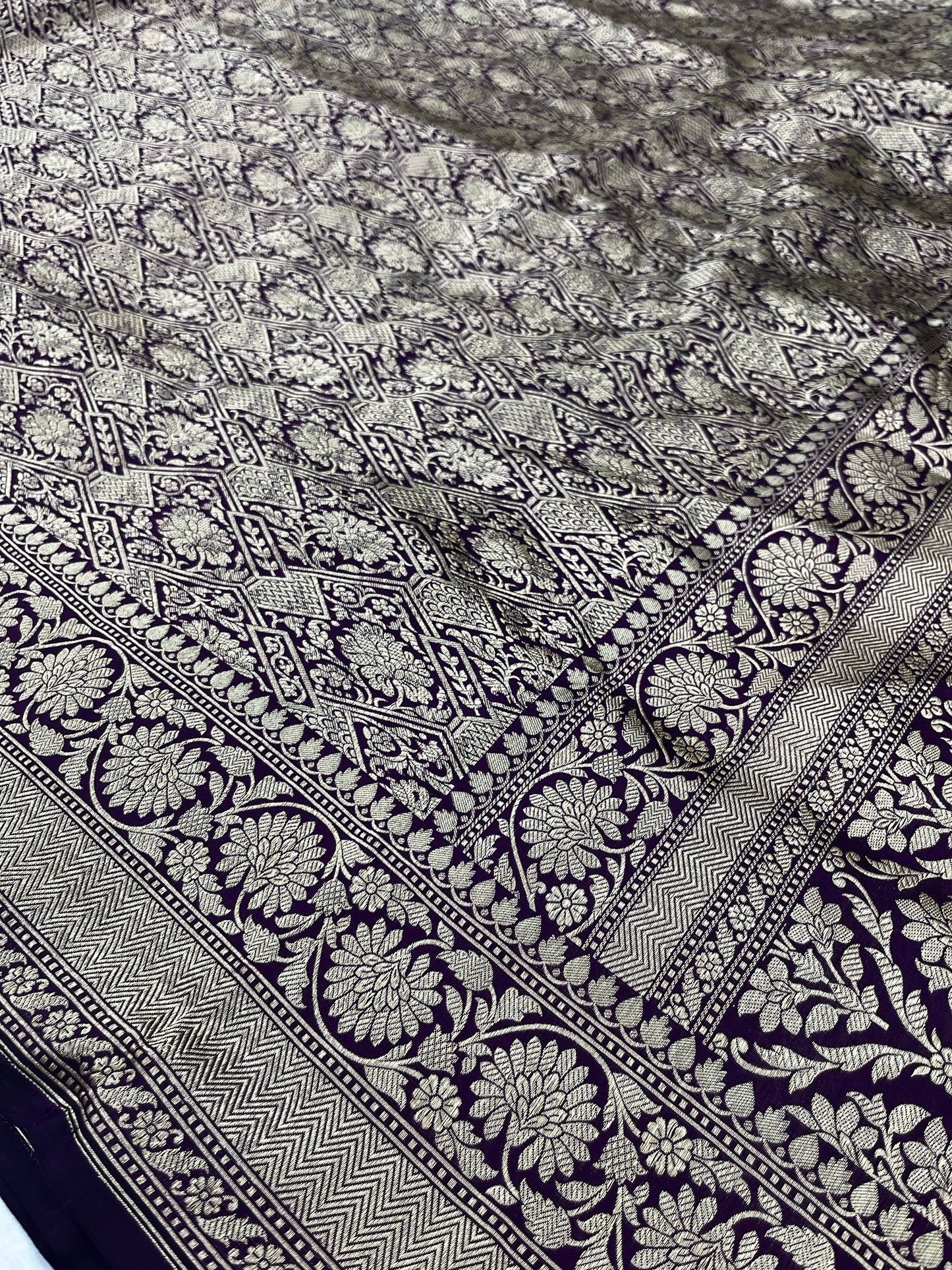 Pure Katan Silk Handloom Banarasi Saree - Tanchui Brocade