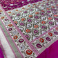 A Beautiful Rani Pure Katan Silk Banarasi Handloom Saree - All over Jaal work and meenakari