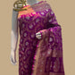 A Beautiful Pure Katan Silk Handloom Banarasi Saree - All Over Sona Rupa Jaaal Work