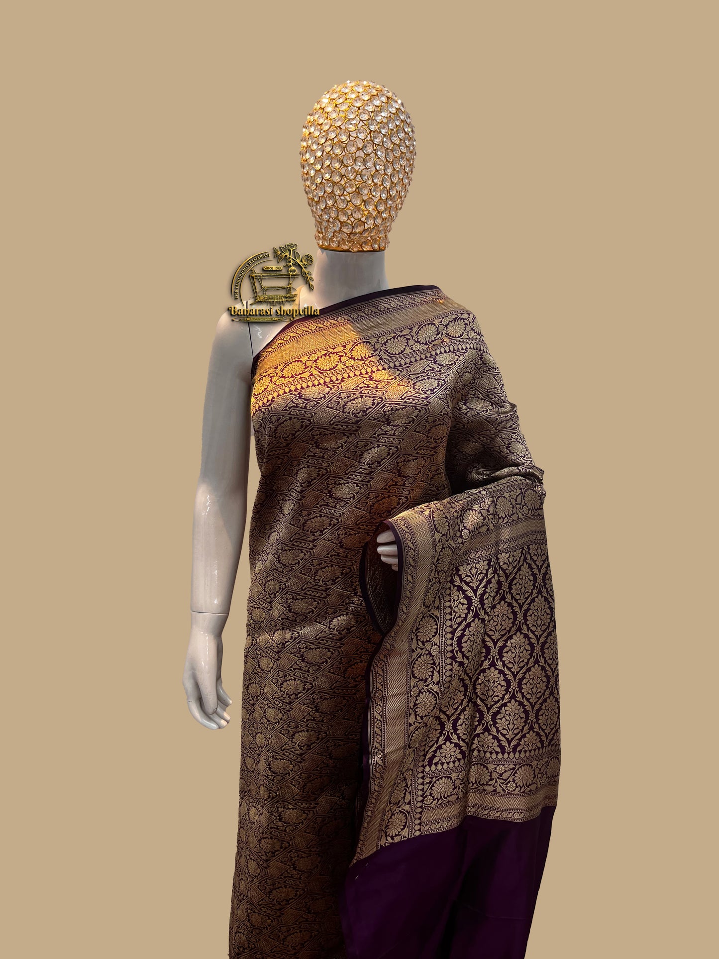 Pure Katan Silk Handloom Banarasi Saree - Tanchui Brocade