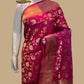 A Beautiful Pure Katan Silk Handloom Banarasi Saree - jaal work