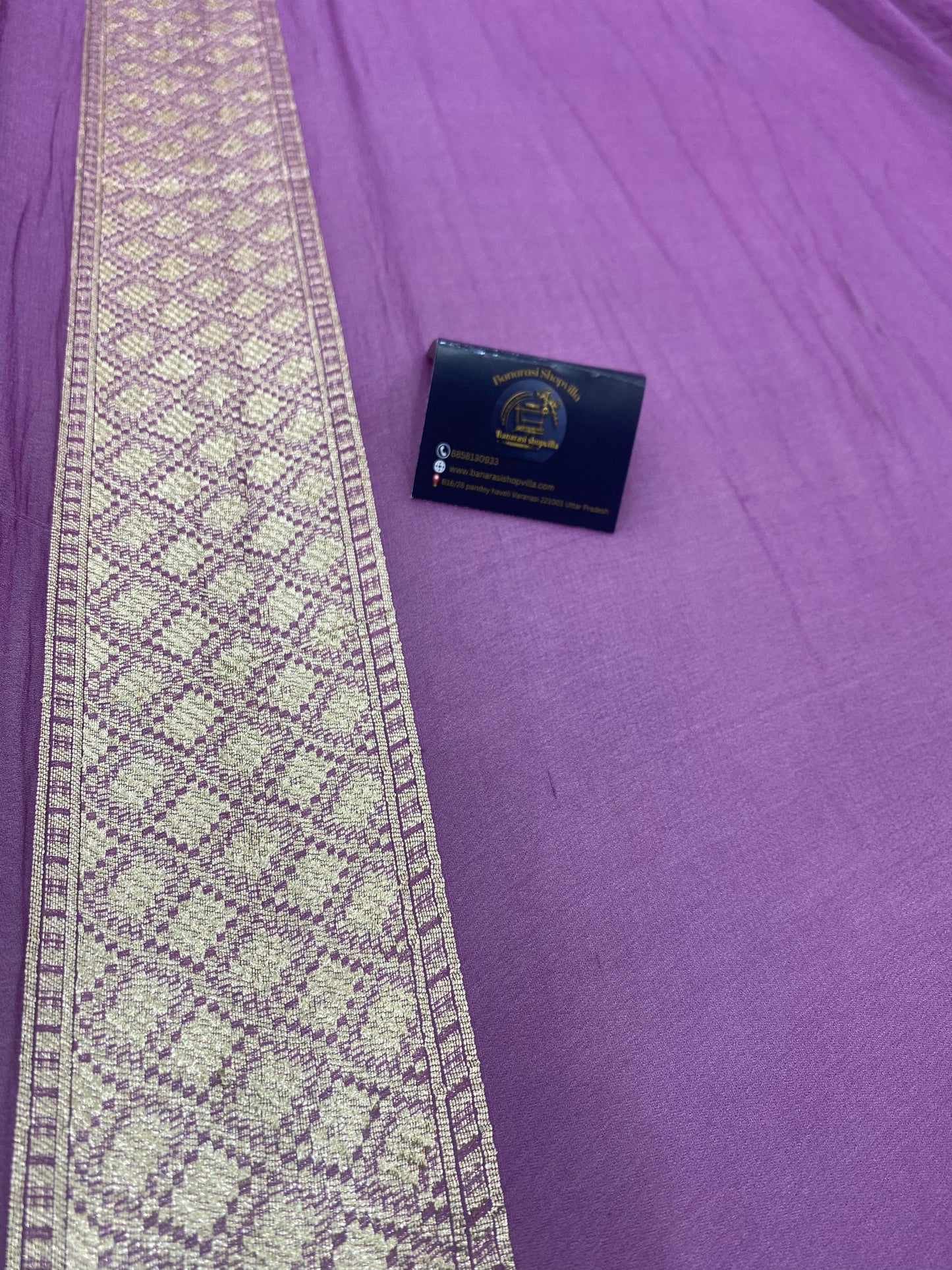 Khaddi Georgette Handloom Banarasi Saree