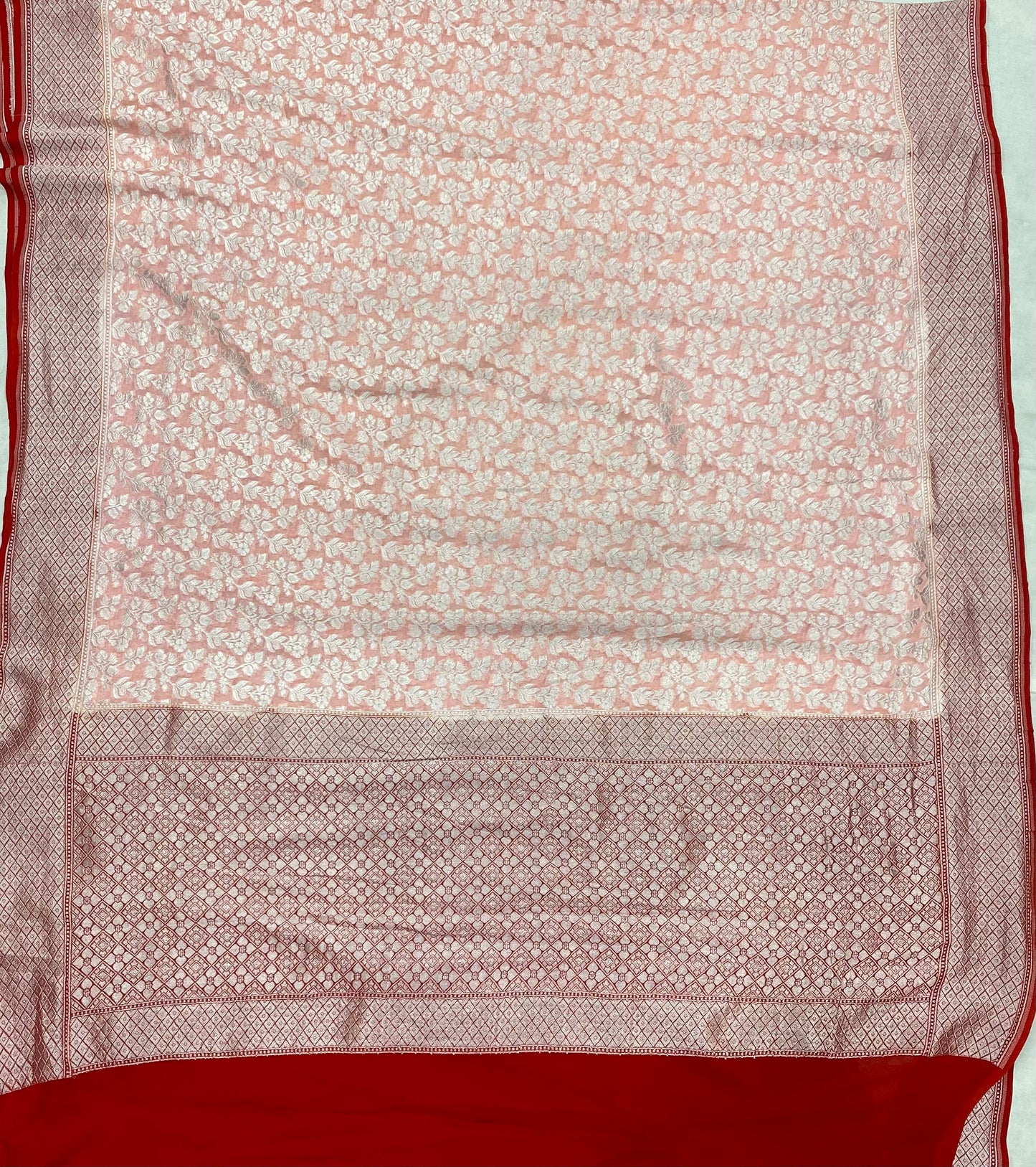 Khaddi Georgette Handloom Banarasi Saree