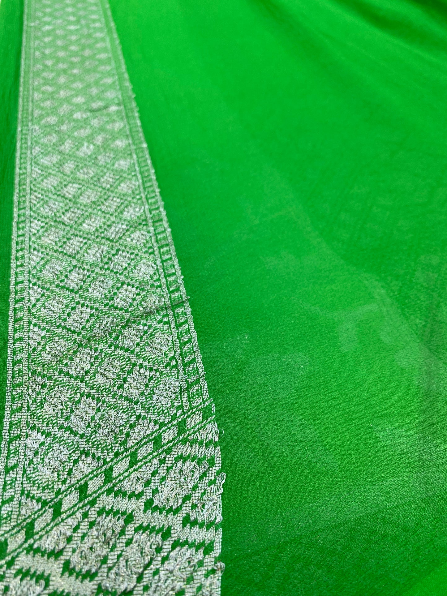 Pure Khaddi Georgette Handloom Banarasi Saree